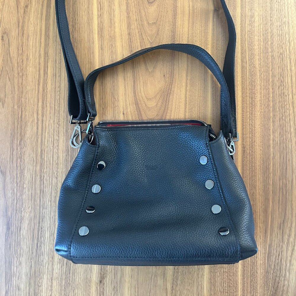 Hammitt Bryant Med Crossbody Bag | Black/Gunmetal | Med